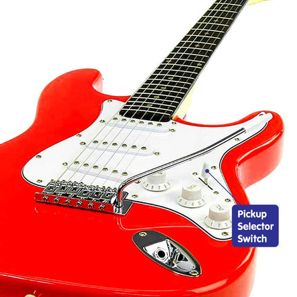 Karrera 39in Electric Guitar - Red.