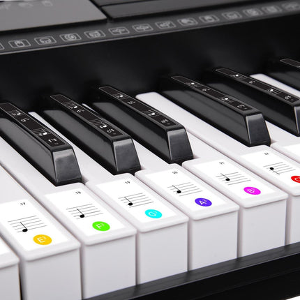 Karrera 61 Keys Electronic Keyboard Piano with Stand - Black.