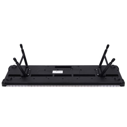 Karrera 61-Key Electronic Piano Keyboard with LED and Folding Stand in Black CHJ-SD1.