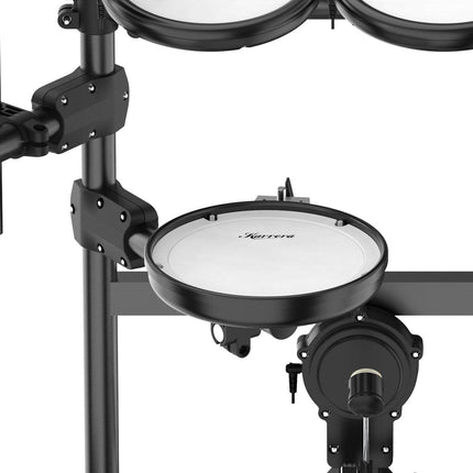 Karrera X23 Electronic Drum Kit with Sound Module, 3 Toms, Snare Quiet Mesh Drum Heads, Cymbals & Pedal.