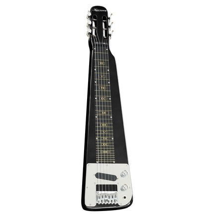 Karrera 29in 6-String Lap Steel Hawaiian Guitar - Black.