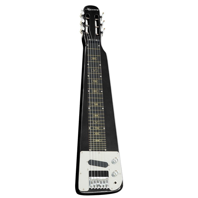 Karrera 29in 6-String Lap Steel Hawaiian Guitar - Black.