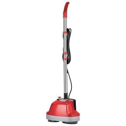 Klika Hauskeeper 5 in 1 Electric 240V Floor Polisher w/ 6M Power Cable Timber Hard Waxer Buffer Cleaner Red.