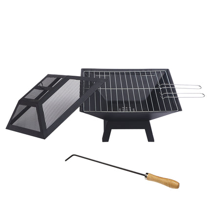 Wallaroo Portable Outdoor Fire Pit for BBQ, Grilling, Cooking, Camping.