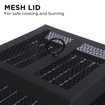 Wallaroo Portable Outdoor Fire Pit for BBQ, Grilling, Cooking, Camping.
