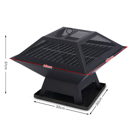 Wallaroo Portable Outdoor Fire Pit for BBQ, Grilling, Cooking, Camping.