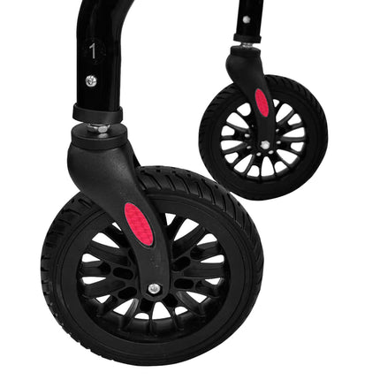 Orthonica Foldable Mobility Steel Rollator 136kg Max Capacity Black.