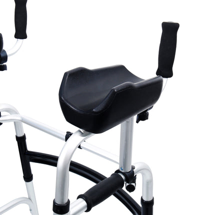 Orthonica Folding Rollator Walker Aluminium Adjustable Handles With Cane Box.