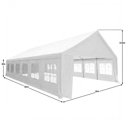 Wallaroo 12m x 6m outdoor event marquee carport tent.