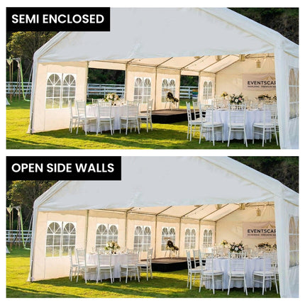 Wallaroo 12m x 6m outdoor event marquee carport tent.