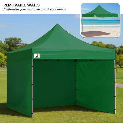 Wallaroo Gazebo Tent Marquee 3x3 Popup Outdoor - Green.