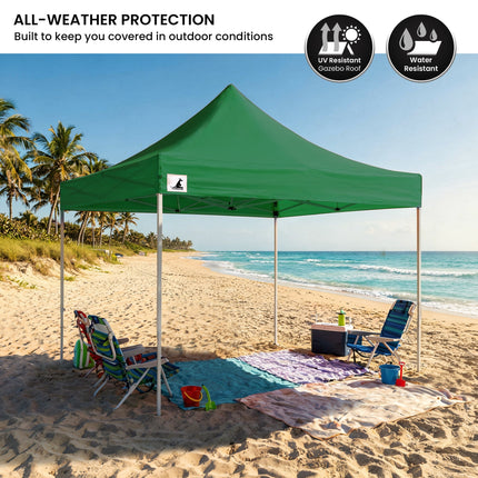 Wallaroo Gazebo Tent Marquee 3x3 Popup Outdoor - Green.