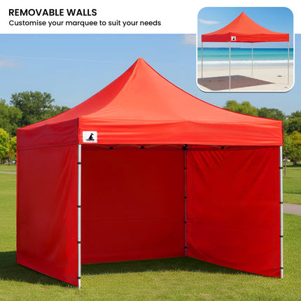 Wallaroo Gazebo Tent Marquee 3x3 PopUp Outdoor  Red.