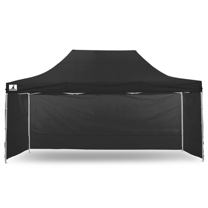Wallaroo Gazebo Tent Marquee 3x4.5m PopUp Outdoor Black.