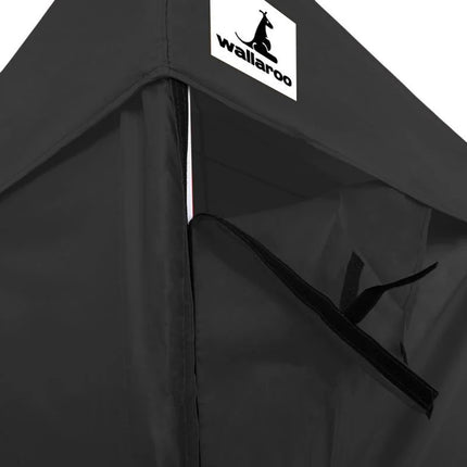 Wallaroo Gazebo Tent Marquee 3x4.5m PopUp Outdoor Black.