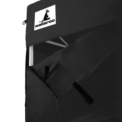 Wallaroo Gazebo Tent Marquee 3x4.5m PopUp Outdoor Black.