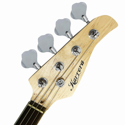 Karrera 39in Electric Guitar Bass Tuner Music 4-String Instrument Full Size Black.