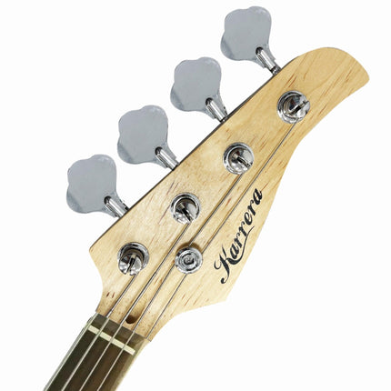 Karrera 39in Electric Guitar Bass Tuner Music 4-String Instrument Full Size Sunburst.