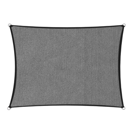Wallaroo 280gsm Outdoor Sun Shade Sail Canopy Grey - 4m X 5m.