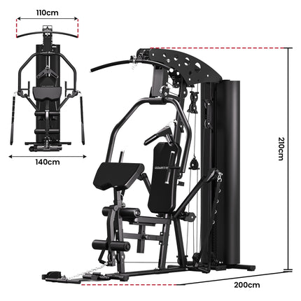 Powertrain Home Multi Gym 560 Full Body Training with 90kg Weight Stack Home Gym.