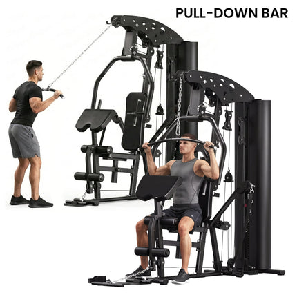 Powertrain Home Multi Gym 560 Full Body Training with 90kg Weight Stack Home Gym.