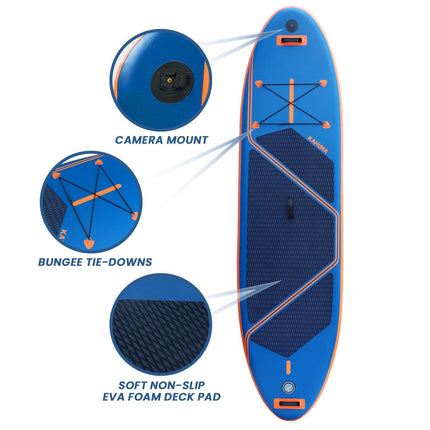 Kahuna Kai Premium Sports 10.6FT Inflatable Paddle Board.