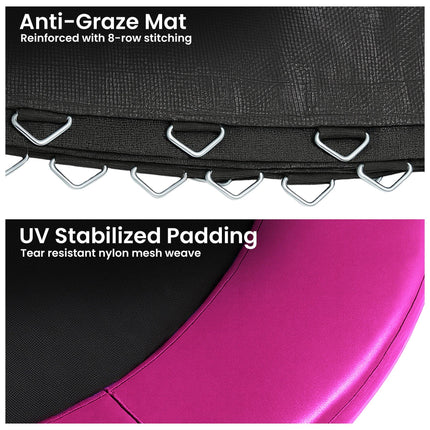 Kahuna 6ft Replacement Trampoline Safety Pad Cover and Jumping Spring Mat - Pink.