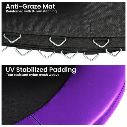 Kahuna 16ft Replacement Trampoline Safety Pad Cover and Jumping Spring Mat - Purple.