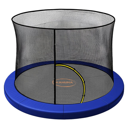 Kahuna 6ft Replacement Trampoline Safety Pad Cover and Safety Net Set Blue.