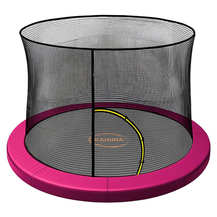 Kahuna 6ft Trampoline Pad and Net - Pink.
