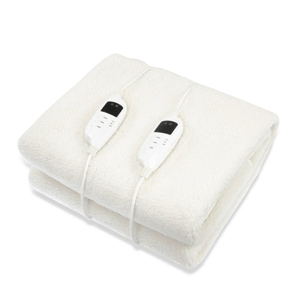 Laura Hill Electronic Fleecy Electric Blanket Heated Fitted Queen Size Bed Safety 9 Levels.
