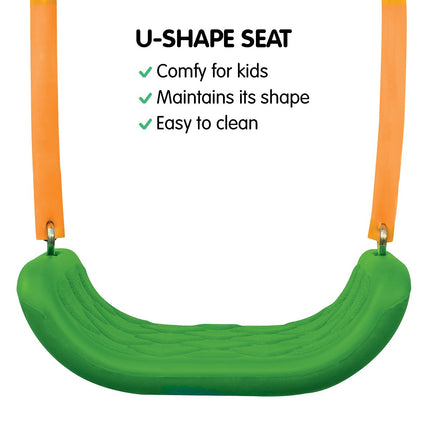 Kahuna Kids 4-Seater Swing Set Purple Green.