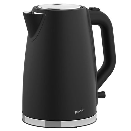 Pronti Silver Noir Collection 1.7L Electric Kettle.