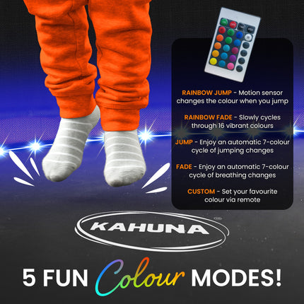 Kahuna LED Kit Suits 6ft-8ft Trampolines Multi-Colour Smart Motion Sensor Lighting with 16 colours.
