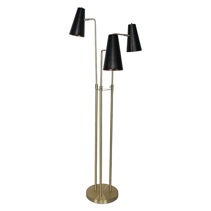 Sarantino Three Metal Shade Floor Lamp.