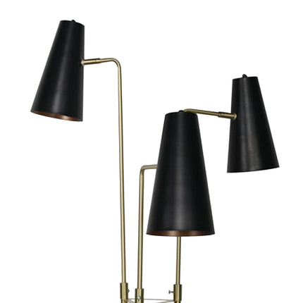 Sarantino Three Metal Shade Floor Lamp.