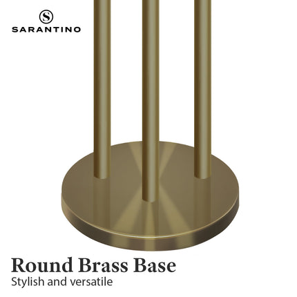 Sarantino Three Metal Shade Floor Lamp.