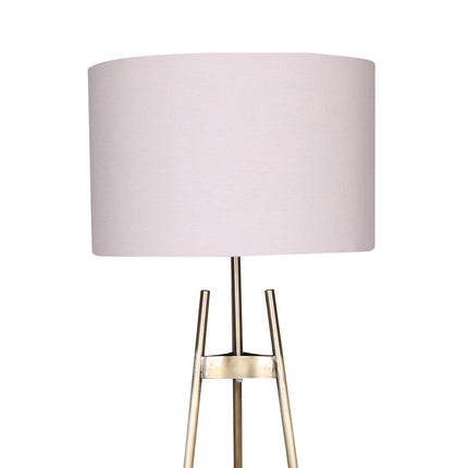 Sarantino Metal Tripod Electric Floor Lamp Gradient Finish.