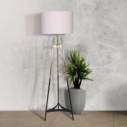 Sarantino Metal Tripod Electric Floor Lamp Gradient Finish.