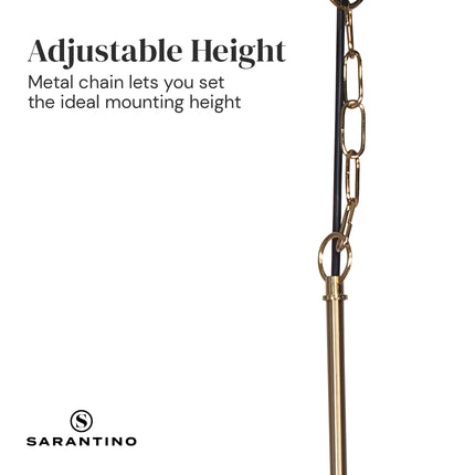 Sarantino Black and Gold Pendant Light.