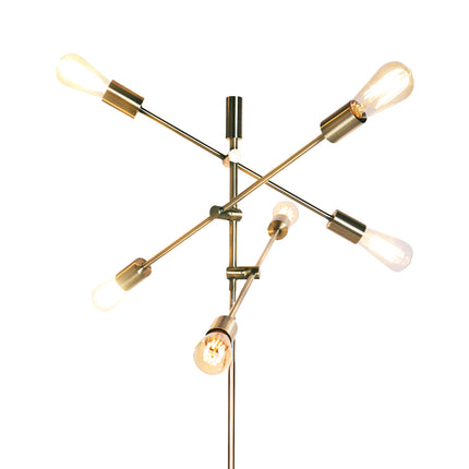 Sarantino 6-Light Metal Sputnik Floor Lamp.