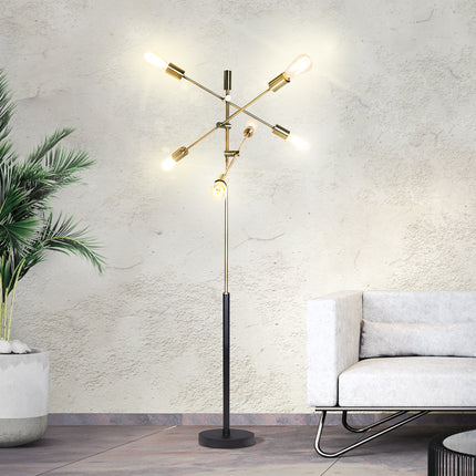 Sarantino 6-Light Metal Sputnik Floor Lamp.