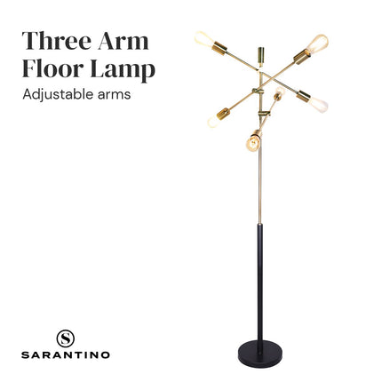 Sarantino 6-Light Metal Sputnik Floor Lamp.