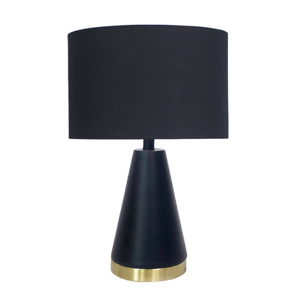 Sarantino Metal Table Lamp in Black and Gold.
