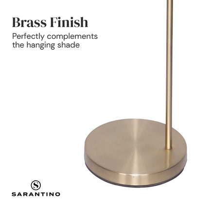 Sarantino 90-Degree Modern Arc Floor Lamp.
