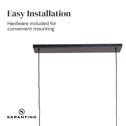 Sarantino 3-Light Hanging Pendant Lamp.