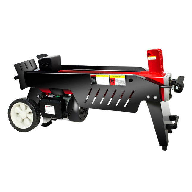 Yukon 7 Ton Electric Log Splitter With Side Protectors Axe Wood Cutter.