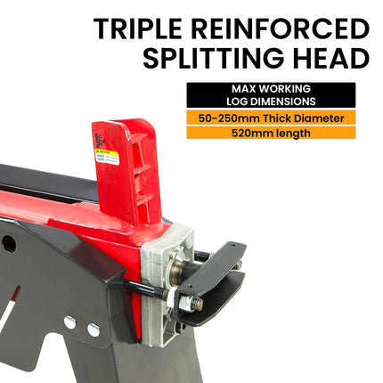 Yukon 7 Ton Electric Log Splitter With Side Protectors Axe Wood Cutter.