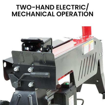 Yukon 7 Ton Electric Log Splitter With Side Protectors Axe Wood Cutter.