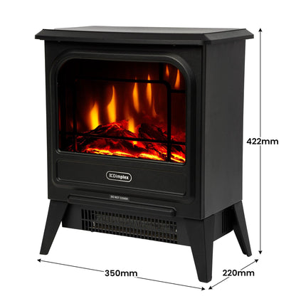 Dimplex 1.2kW MicroStove Optiflame Portable Electric Fire Stove.